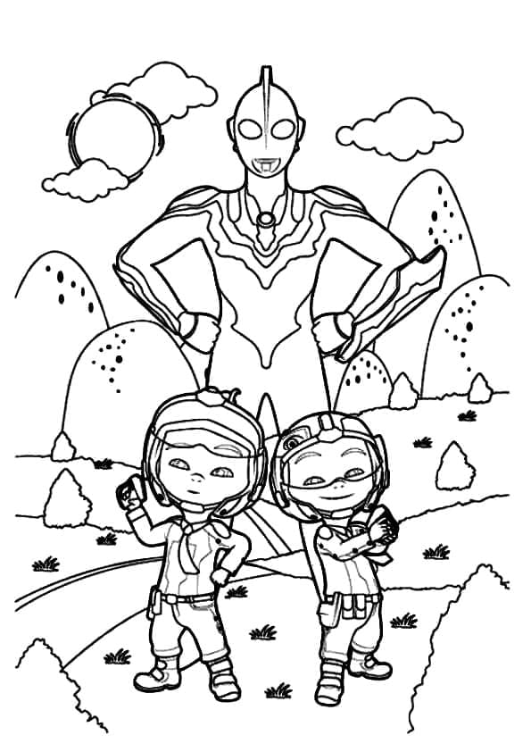 Dibujo para colorear: Ultraman (Superhéroes y Supervillanos) #205667 - Dibujos para Colorear e Imprimir Gratis