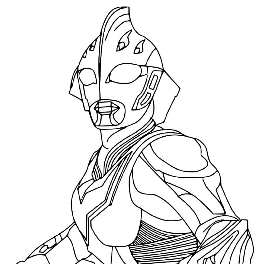 Dibujo gratuito Ultraman #205670 de la coleccion Superhéroes y Supervillanos para imprimir