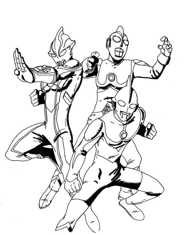 Dibujo para colorear: Ultraman (Superhéroes y Supervillanos) #205676 - Dibujos para Colorear e Imprimir Gratis
