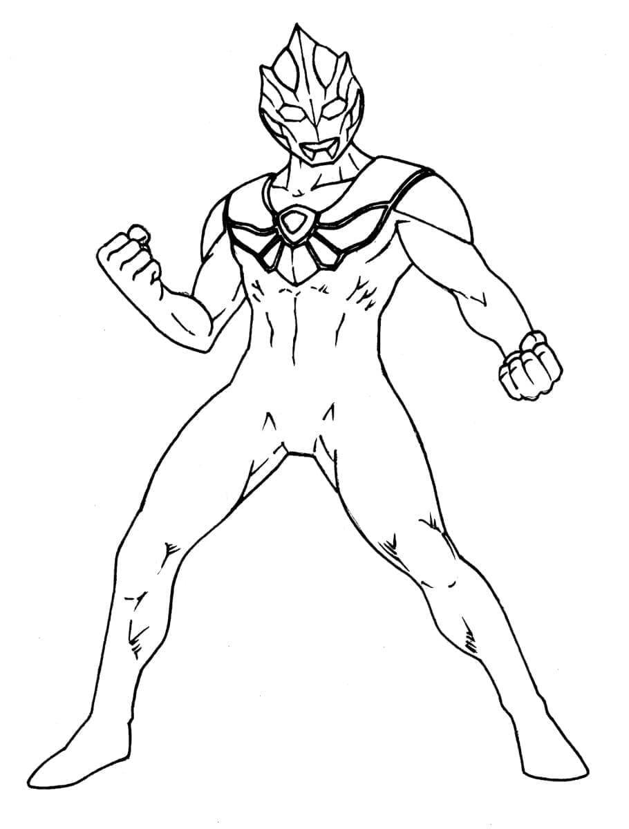 Dibujo gratuito Ultraman #205701 de la coleccion Superhéroes y Supervillanos para imprimir