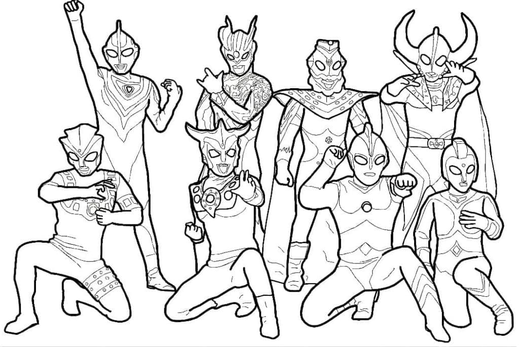 Dibujo para colorear: Ultraman (Superhéroes y Supervillanos) #205704 - Dibujos para Colorear e Imprimir Gratis