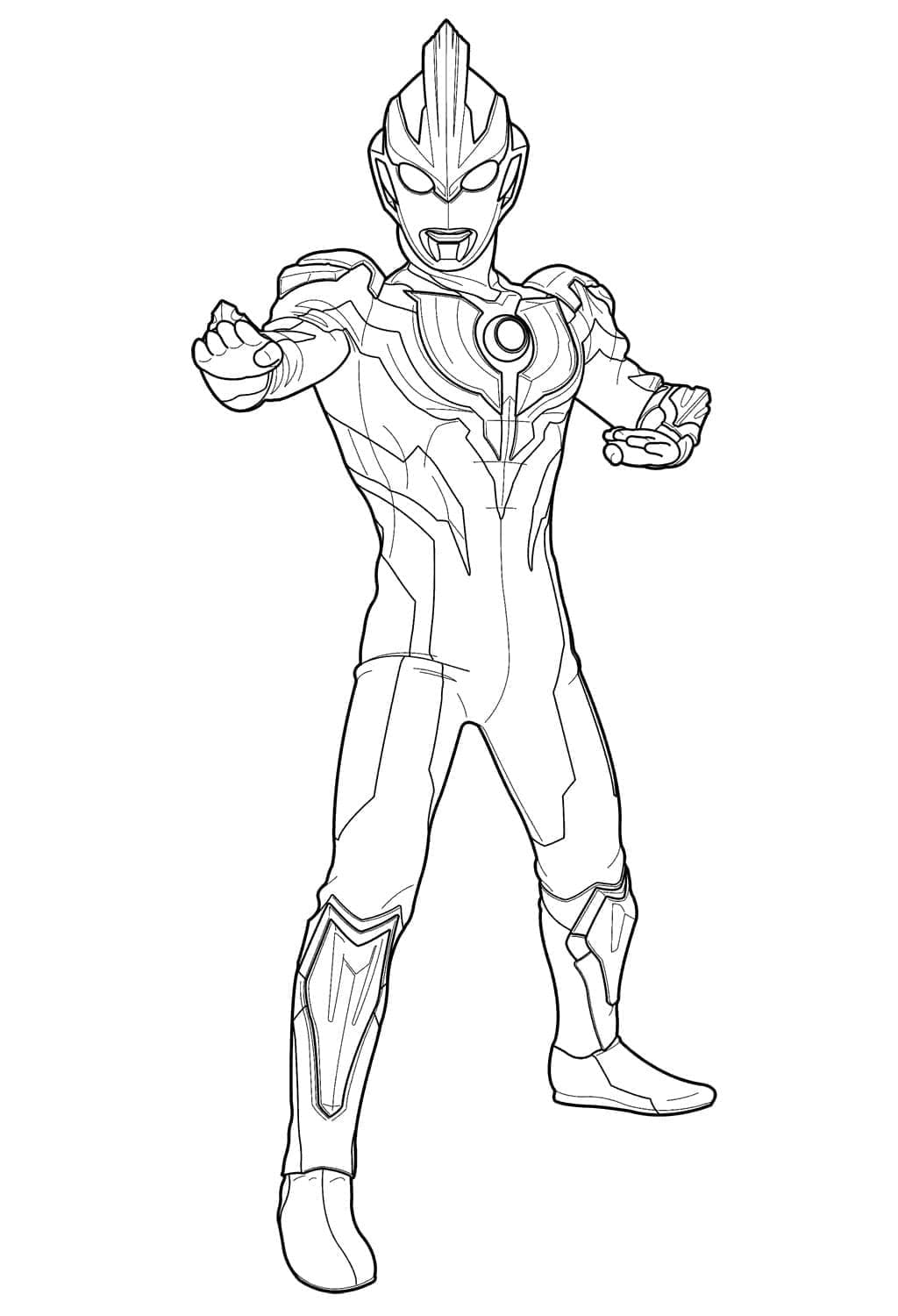 Dibujo gratuito Ultraman #205707 de la coleccion Superhéroes y Supervillanos para imprimir