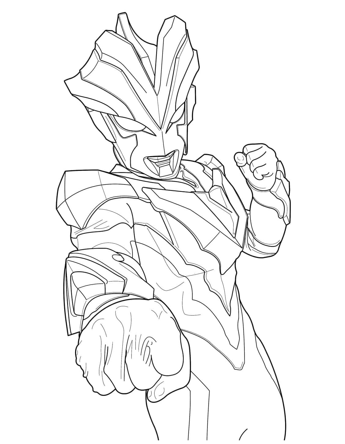 Dibujo para colorear: Ultraman (Superhéroes y Supervillanos) #205709 - Dibujos para Colorear e Imprimir Gratis