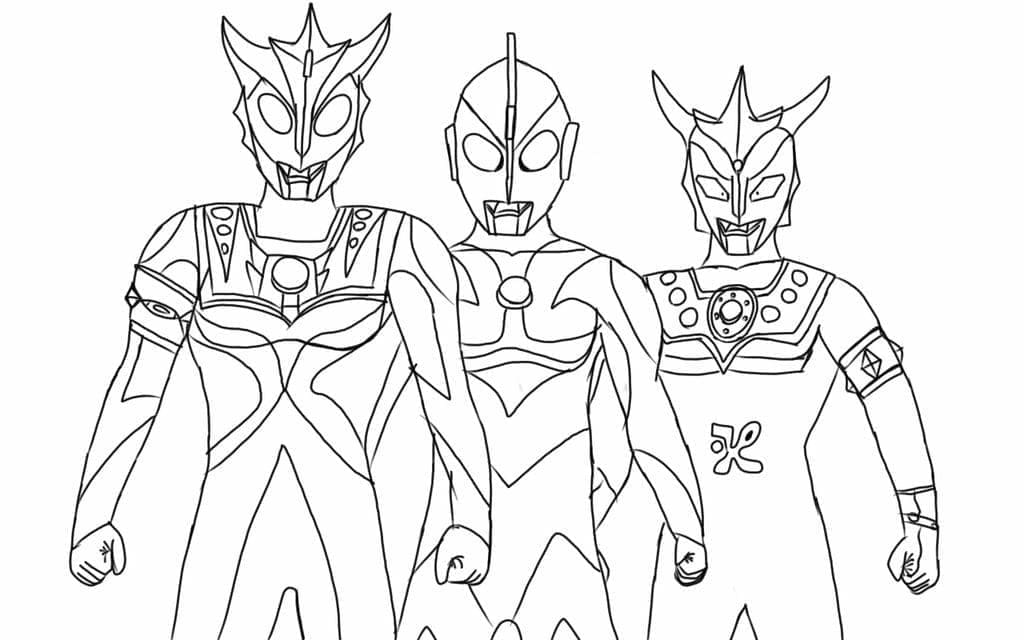 Dibujo gratuito Ultraman #205713 de la coleccion Superhéroes y Supervillanos para imprimir