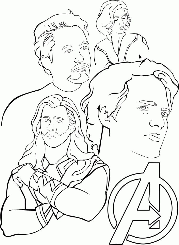 Dibujo gratuito Vengadores #179207 de la coleccion Superhéroes y Supervillanos para imprimir