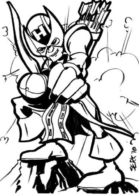 Dibujo gratuito Vengadores #74057 de la coleccion Superhéroes y Supervillanos para imprimir