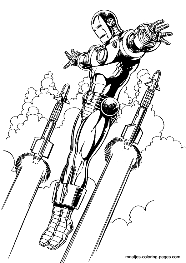 Dibujo gratuito Vengadores #74156 de la coleccion Superhéroes y Supervillanos para imprimir