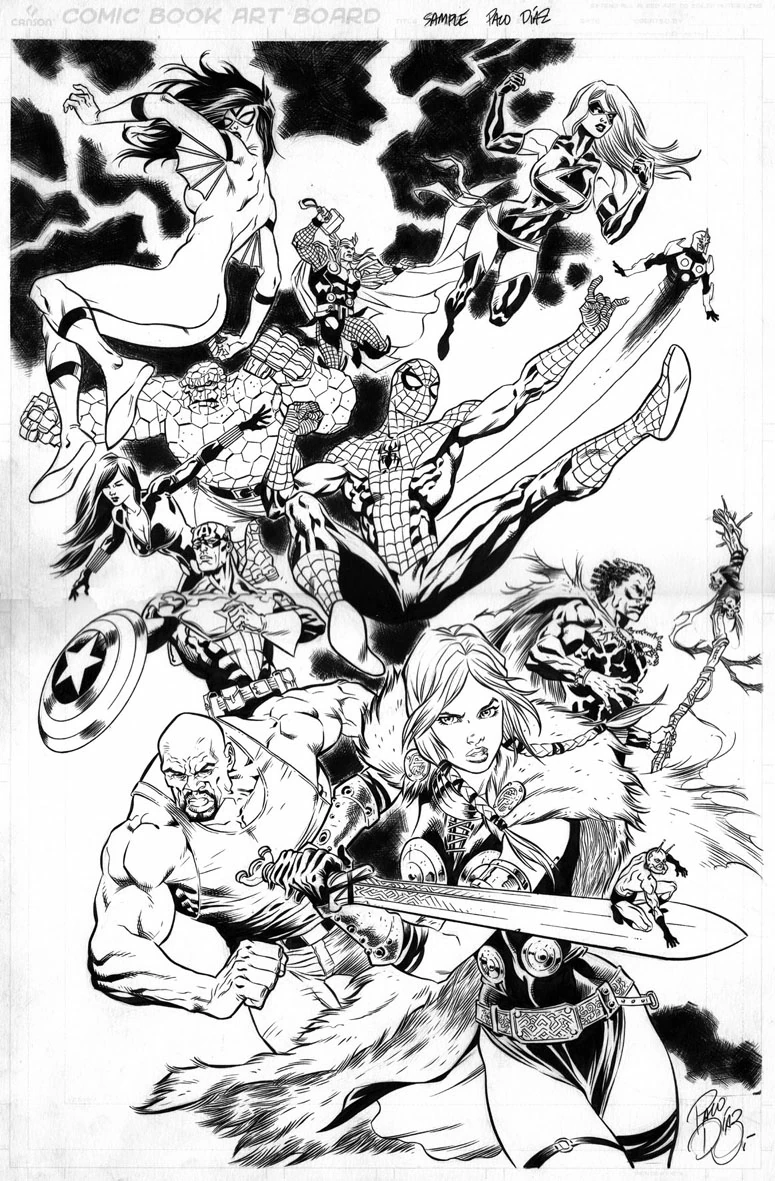 Dibujo gratuito Vengadores #74164 de la coleccion Superhéroes y Supervillanos para imprimir