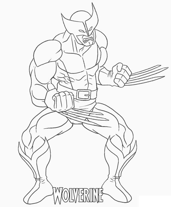 Dibujo gratuito Wolverine #185646 de la coleccion Superhéroes y Supervillanos para imprimir