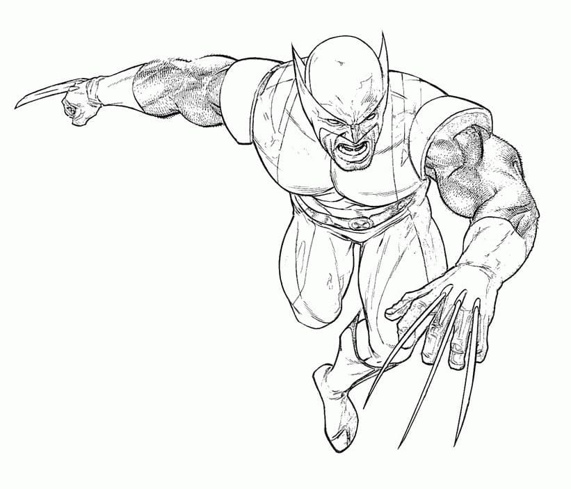 Dibujo gratuito Wolverine #185649 de la coleccion Superhéroes y Supervillanos para imprimir