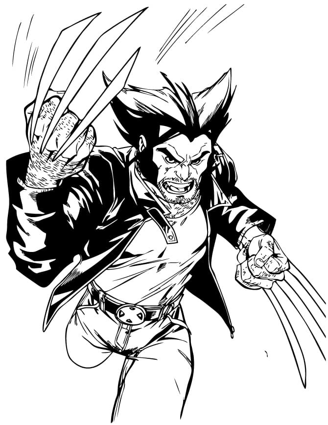 Dibujo gratuito Wolverine #185656 de la coleccion Superhéroes y Supervillanos para imprimir