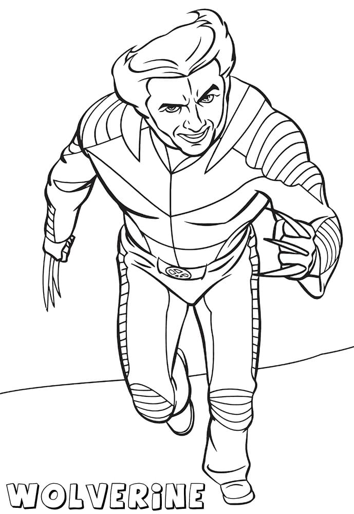 Dibujo gratuito Wolverine #185657 de la coleccion Superhéroes y Supervillanos para imprimir