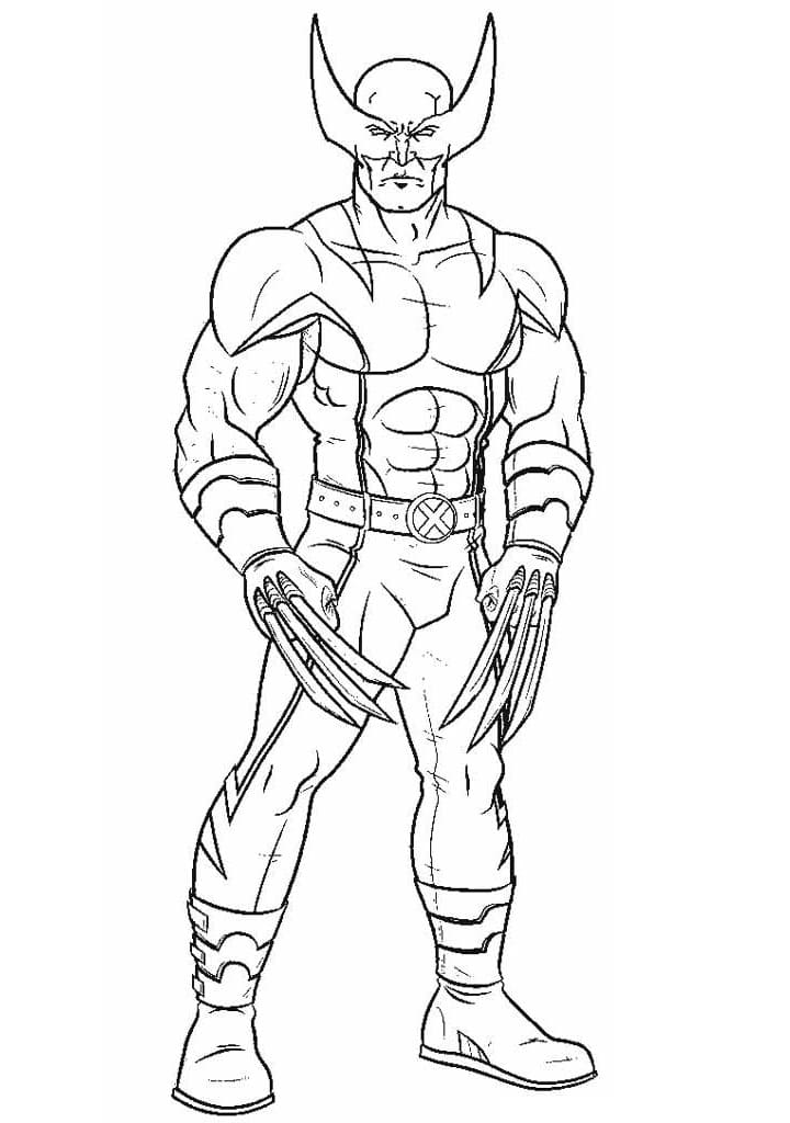 Dibujo gratuito Wolverine #185658 de la coleccion Superhéroes y Supervillanos para imprimir