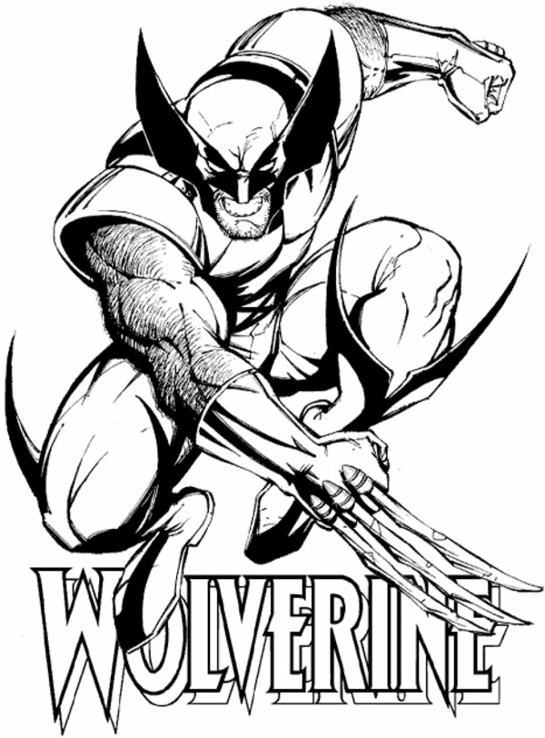 Dibujo para colorear: Wolverine (Superhéroes y Supervillanos) #74835 - Dibujos para Colorear e Imprimir Gratis