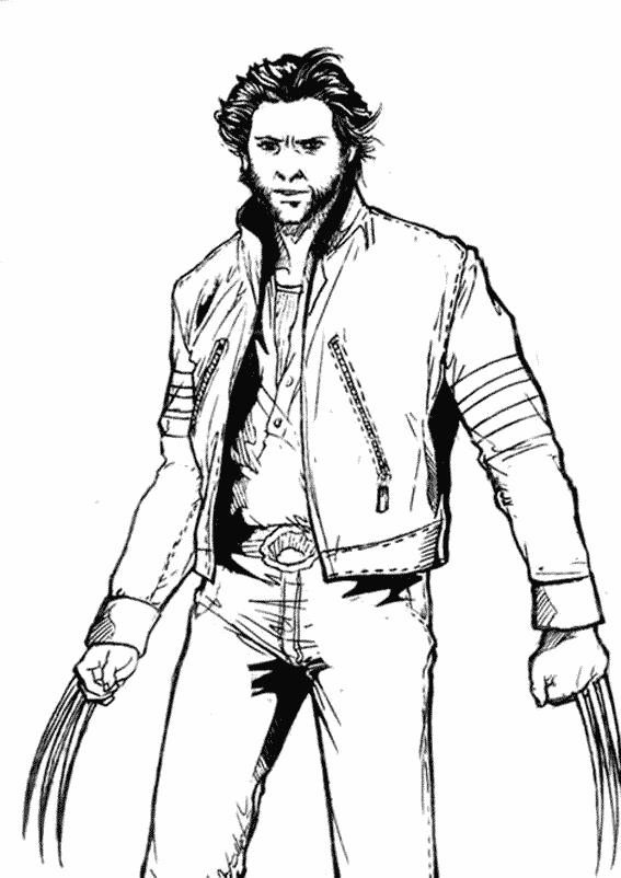 Dibujo para colorear: Wolverine (Superhéroes y Supervillanos) #74839 - Dibujos para Colorear e Imprimir Gratis
