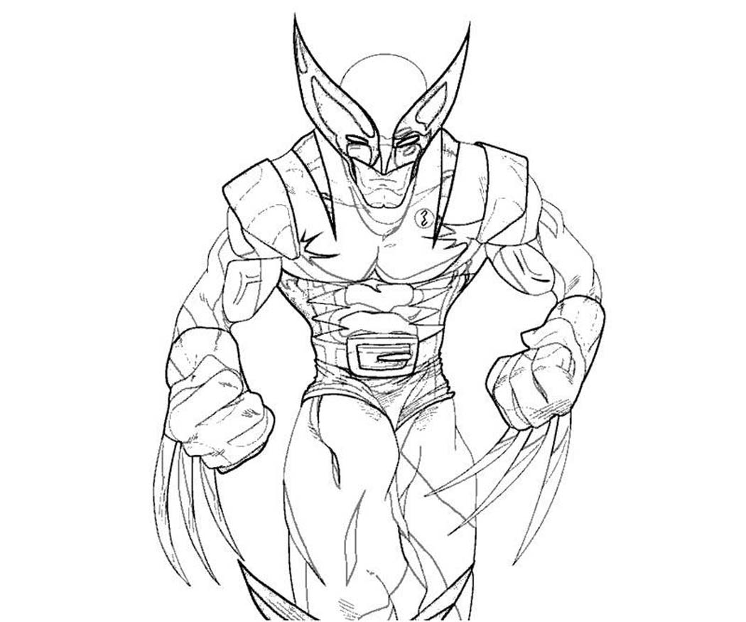 Dibujo para colorear: Wolverine (Superhéroes y Supervillanos) #74860 - Dibujos para Colorear e Imprimir Gratis