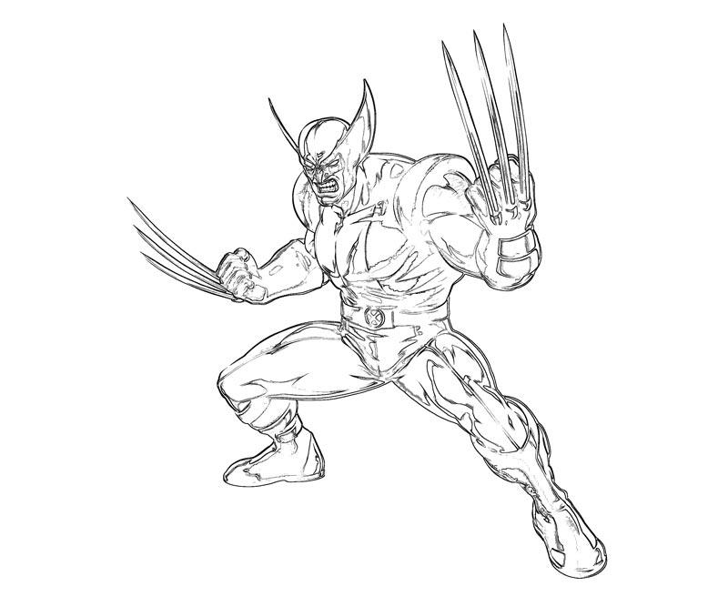 Dibujo para colorear: Wolverine (Superhéroes y Supervillanos) #74885 - Dibujos para Colorear e Imprimir Gratis
