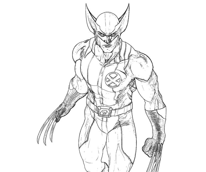 Dibujo para colorear: Wolverine (Superhéroes y Supervillanos) #74886 - Dibujos para Colorear e Imprimir Gratis