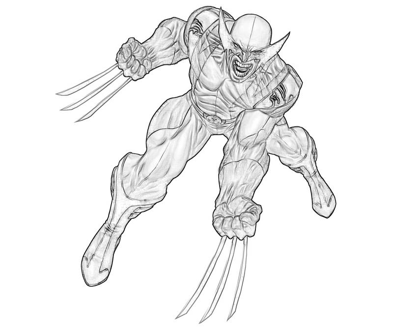 Dibujo para colorear: Wolverine (Superhéroes y Supervillanos) #74892 - Dibujos para Colorear e Imprimir Gratis