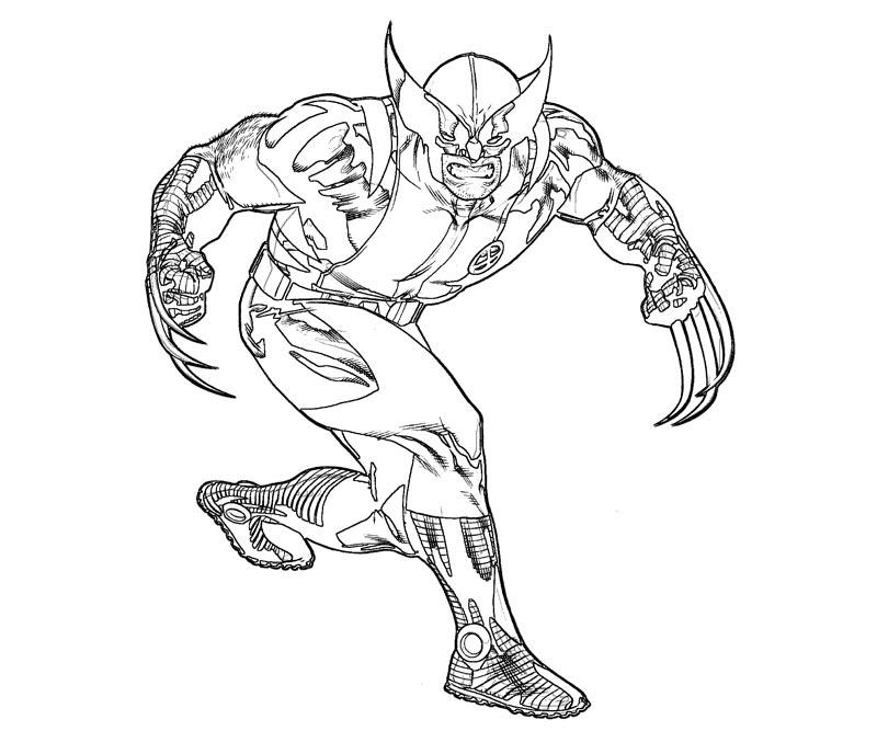 Dibujo para colorear: Wolverine (Superhéroes y Supervillanos) #74893 - Dibujos para Colorear e Imprimir Gratis