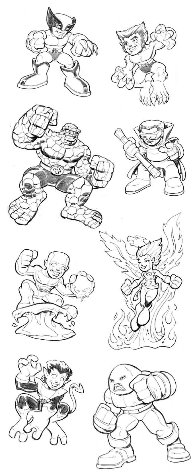 Dibujo para colorear: Wolverine (Superhéroes y Supervillanos) #74948 - Dibujos para Colorear e Imprimir Gratis