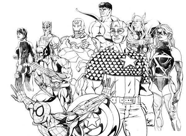 Dibujo para colorear: Wolverine (Superhéroes y Supervillanos) #74965 - Dibujos para Colorear e Imprimir Gratis