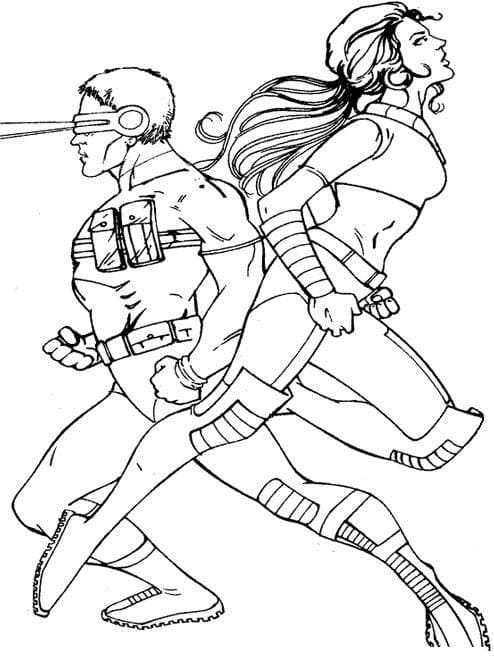 Dibujo gratuito X-Men #199933 de la coleccion Superhéroes y Supervillanos para imprimir
