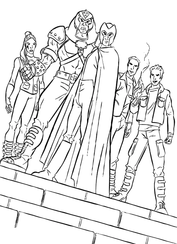 Dibujo gratuito X-Men #74363 de la coleccion Superhéroes y Supervillanos para imprimir
