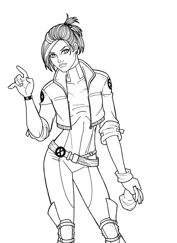 Dibujo gratuito X-Men #74369 de la coleccion Superhéroes y Supervillanos para imprimir