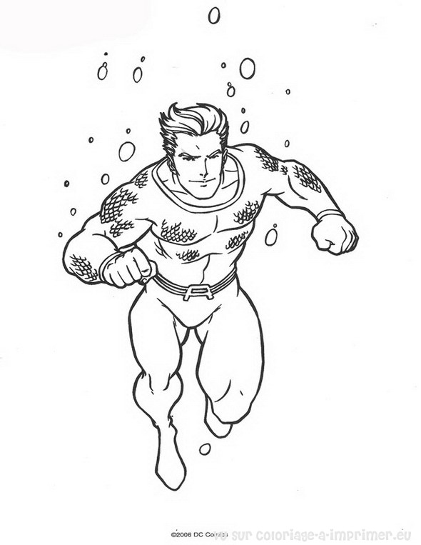 Dibujo para colorear: Aquaman (Superhéroes) #84977 - Dibujos para Colorear e Imprimir Gratis