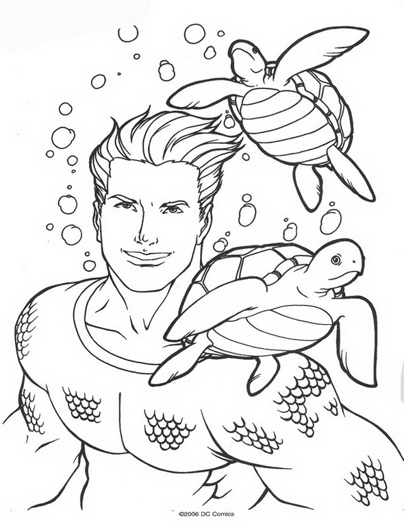 Dibujo para colorear: Aquaman (Superhéroes) #84978 - Dibujos para Colorear e Imprimir Gratis