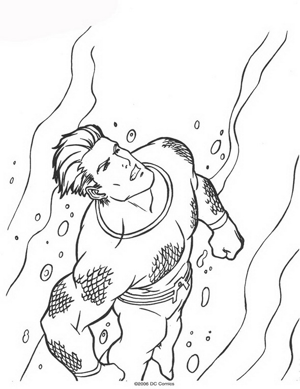 Dibujo para colorear: Aquaman (Superhéroes) #84984 - Dibujos para Colorear e Imprimir Gratis