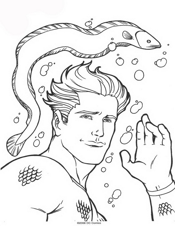 Dibujo para colorear: Aquaman (Superhéroes) #84987 - Dibujos para Colorear e Imprimir Gratis
