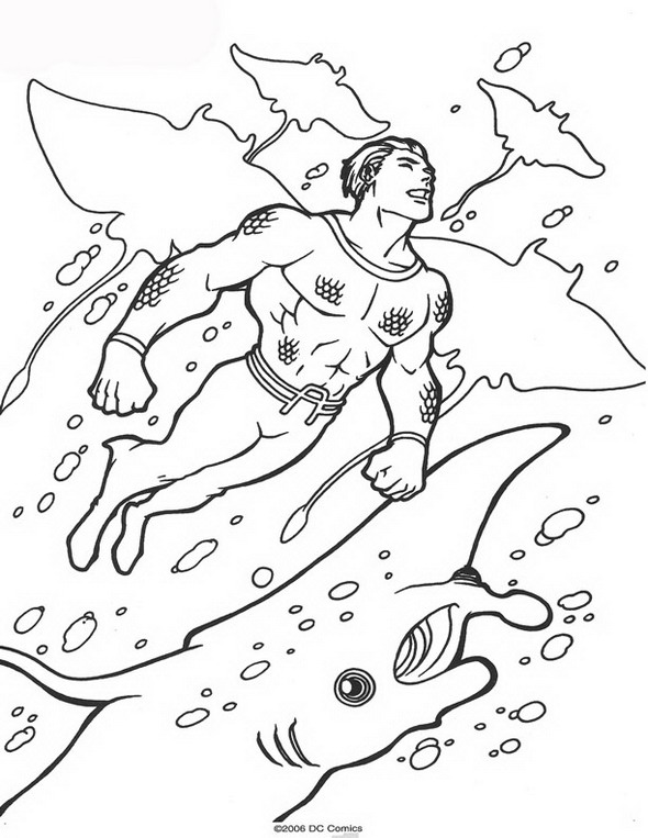 Dibujo para colorear: Aquaman (Superhéroes) #84991 - Dibujos para Colorear e Imprimir Gratis