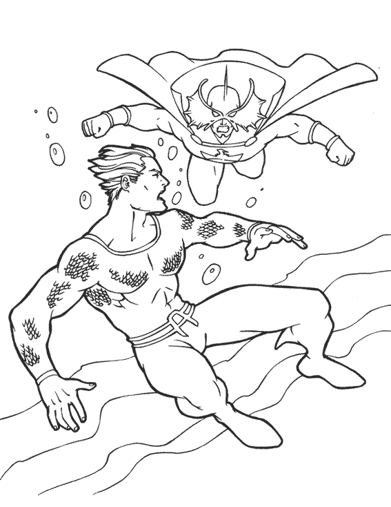Dibujo para colorear: Aquaman (Superhéroes) #85006 - Dibujos para Colorear e Imprimir Gratis