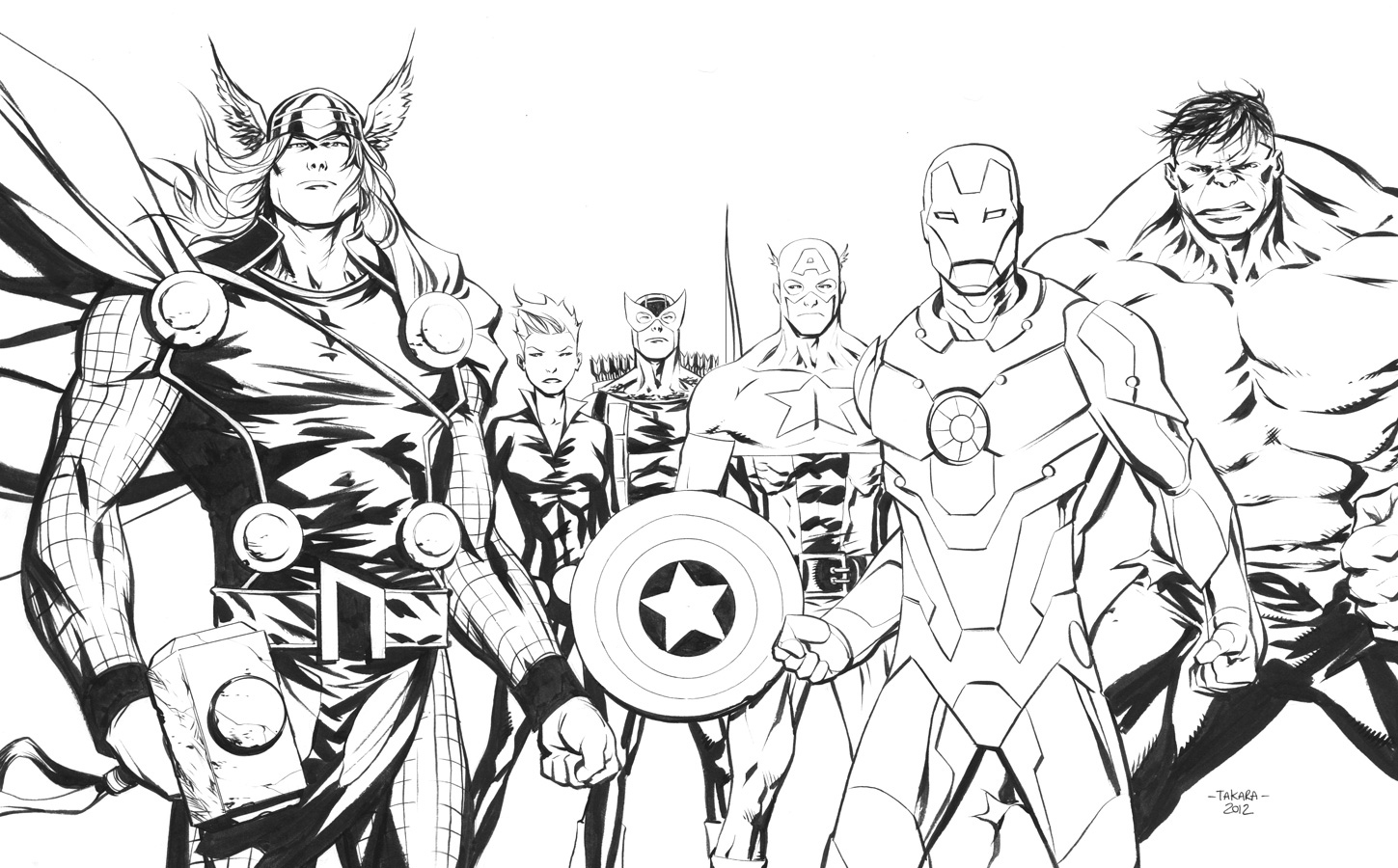 Dibujo para colorear: Avengers (Superhéroes) #74016 - Dibujos para Colorear e Imprimir Gratis