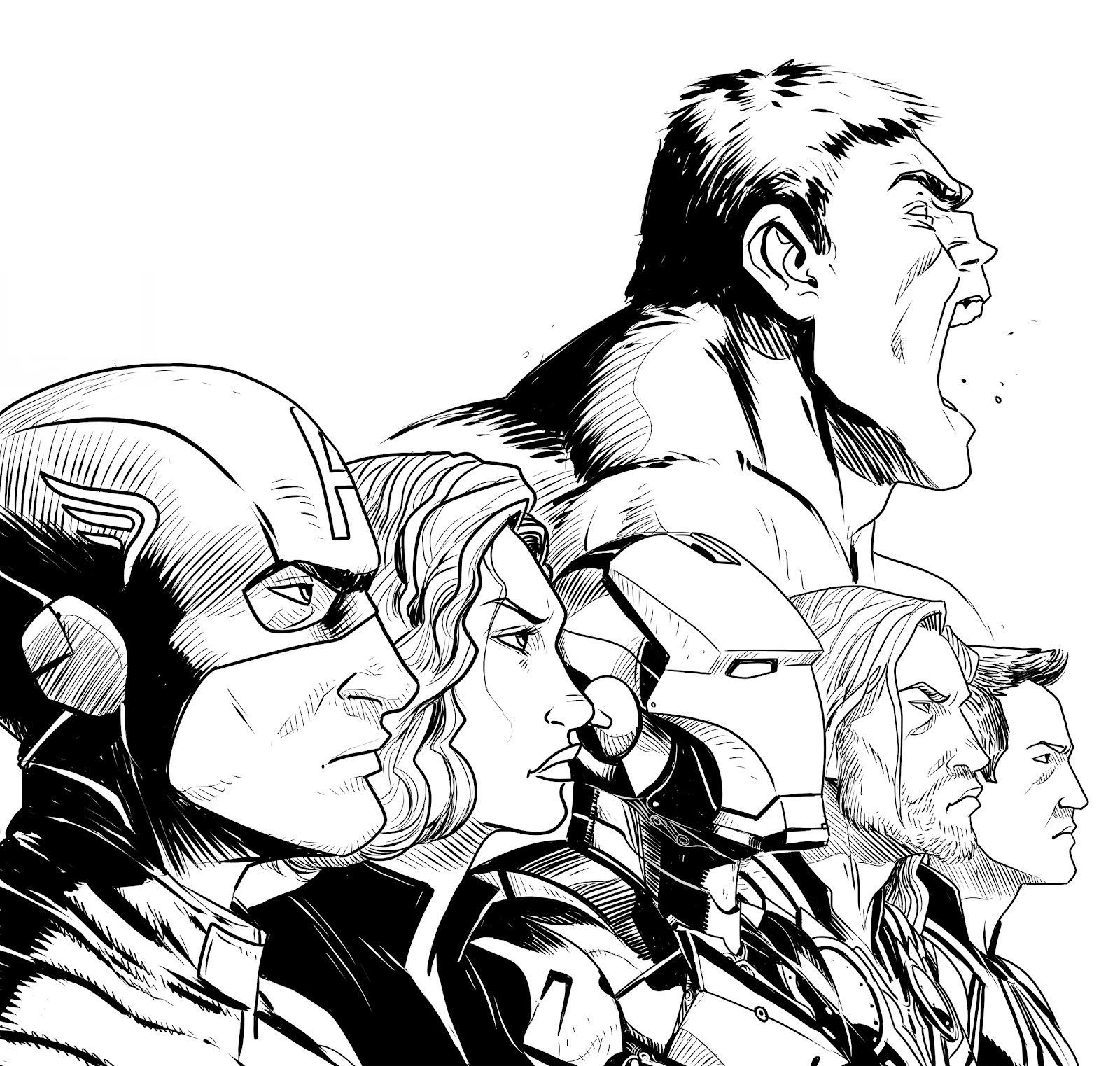 Dibujo para colorear: Avengers (Superhéroes) #74059 - Dibujos para Colorear e Imprimir Gratis