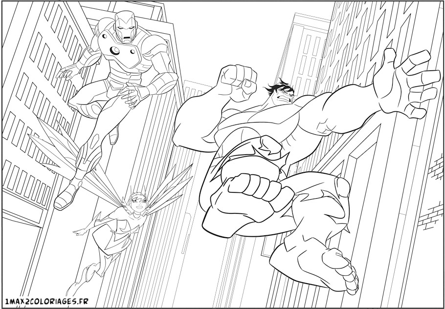 Dibujo para colorear: Avengers (Superhéroes) #74090 - Dibujos para Colorear e Imprimir Gratis