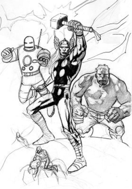 Dibujo para colorear: Avengers (Superhéroes) #74092 - Dibujos para Colorear e Imprimir Gratis
