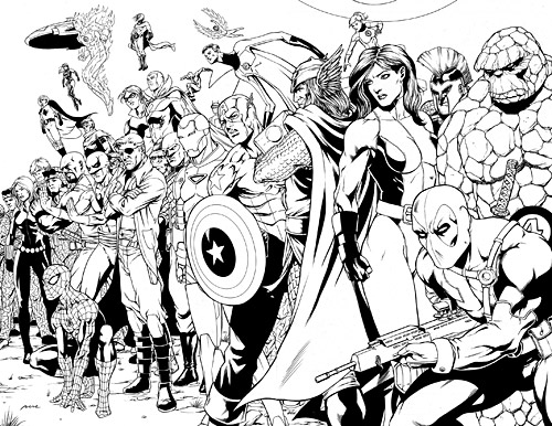 Dibujo para colorear: Avengers (Superhéroes) #74129 - Dibujos para Colorear e Imprimir Gratis