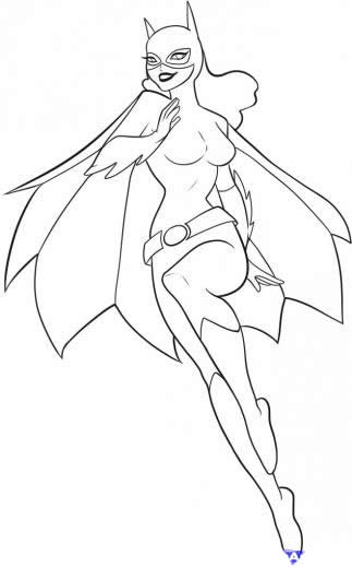 Dibujo para colorear: Batgirl (Superhéroes) #77734 - Dibujos para Colorear e Imprimir Gratis