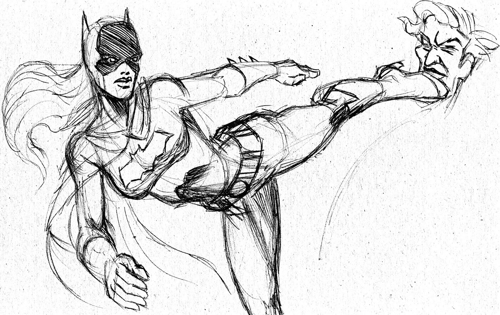 Dibujo para colorear: Batgirl (Superhéroes) #77747 - Dibujos para Colorear e Imprimir Gratis