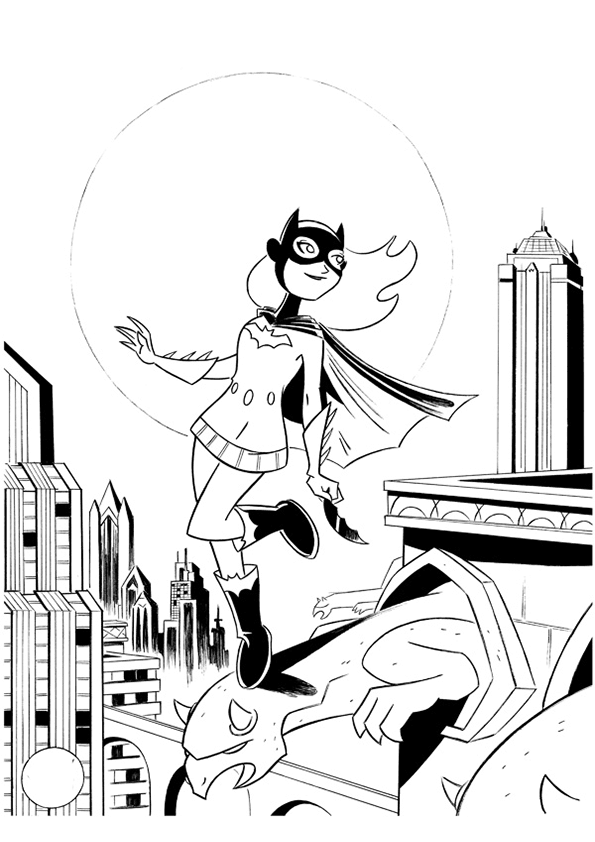 Dibujo para colorear: Batgirl (Superhéroes) #77801 - Dibujos para Colorear e Imprimir Gratis