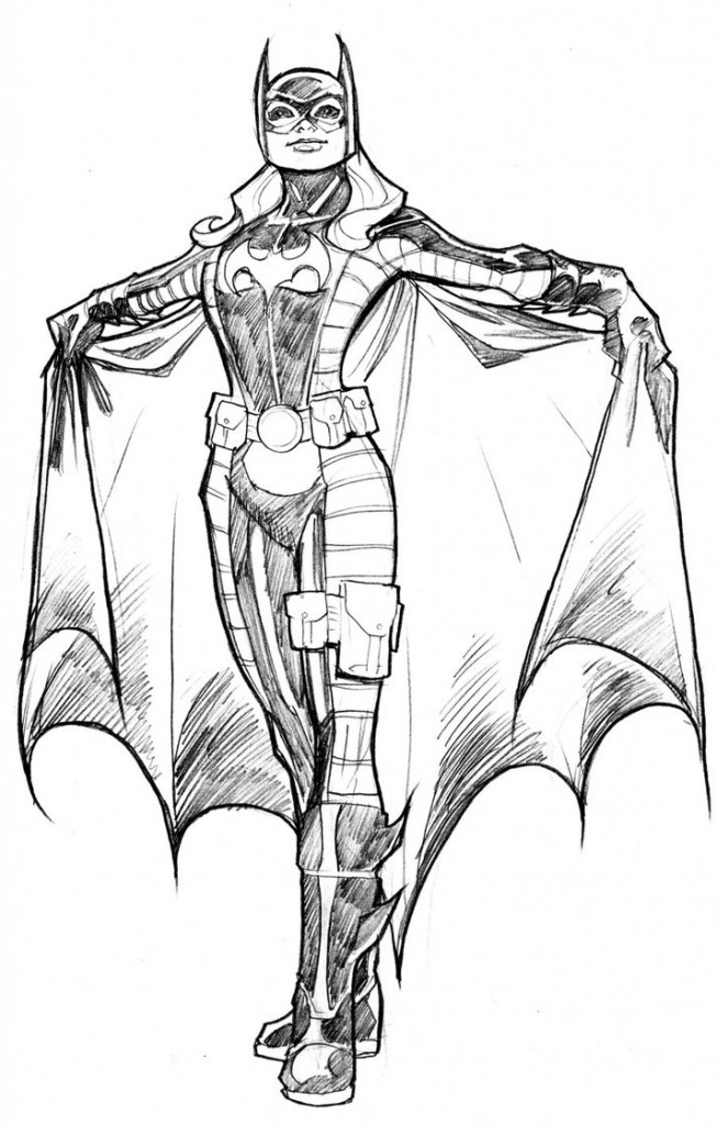 Dibujos De Batgirl Superh Roes Para Colorear Y Pintar