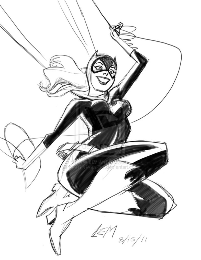 Dibujo para colorear: Batgirl (Superhéroes) #77850 - Dibujos para Colorear e Imprimir Gratis