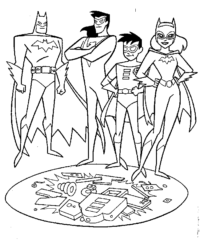 Dibujo para colorear: Batgirl (Superhéroes) #77856 - Dibujos para Colorear e Imprimir Gratis