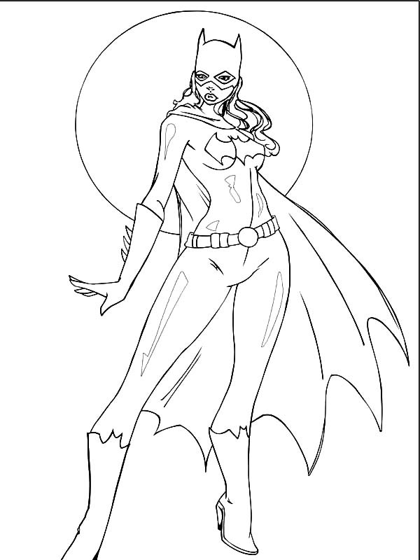 Dibujo para colorear: Batgirl (Superhéroes) #77908 - Dibujos para Colorear e Imprimir Gratis