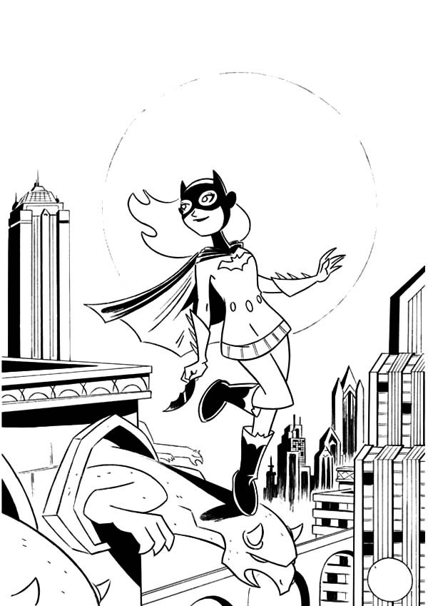 Dibujo para colorear: Batgirl (Superhéroes) #77971 - Dibujos para Colorear e Imprimir Gratis