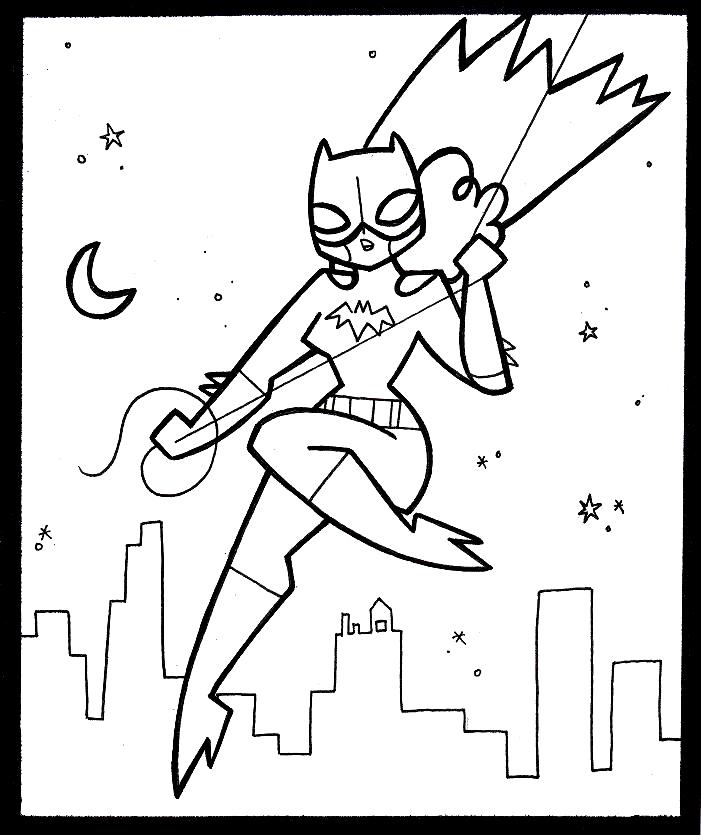 Dibujo para colorear: Batgirl (Superhéroes) #78012 - Dibujos para Colorear e Imprimir Gratis