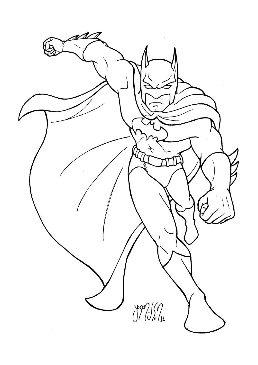 Dibujo para colorear: Batgirl (Superhéroes) #78041 - Dibujos para Colorear e Imprimir Gratis